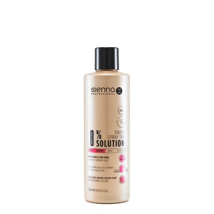 Sienna X 8% Gold Tanning Solution 250ml