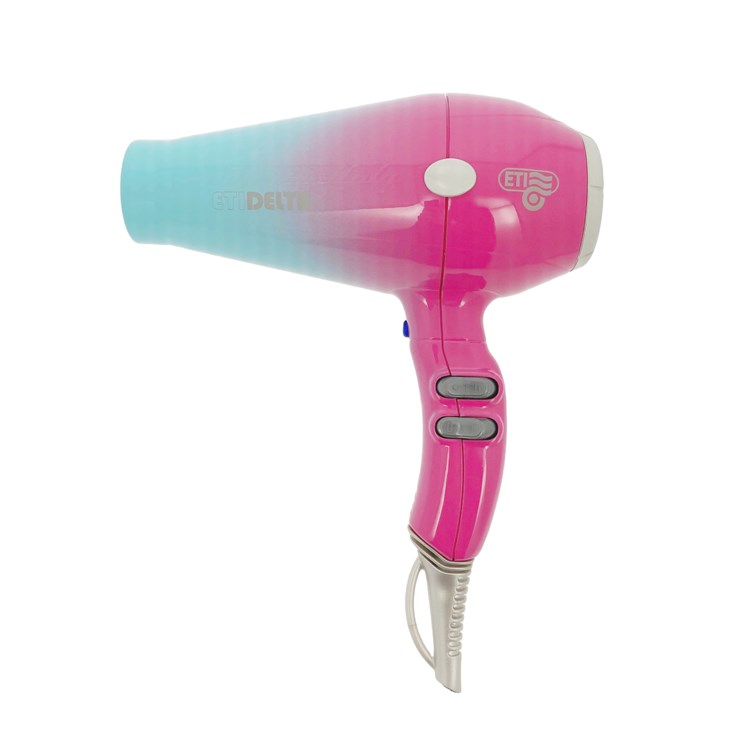 ETI Delta Hair Dryer Pink and Blue Ombre