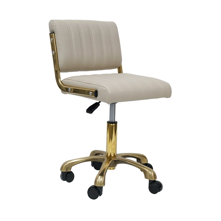 Scorpion Timra Salon Chair Stool - Gold & Champagne