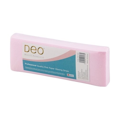 Deo Pink Paper Waxing Strips - 100 Pack
