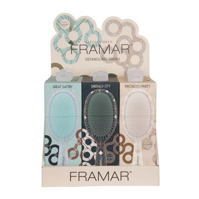 Framar Cheers Haters 9PC Detangle Brush Display