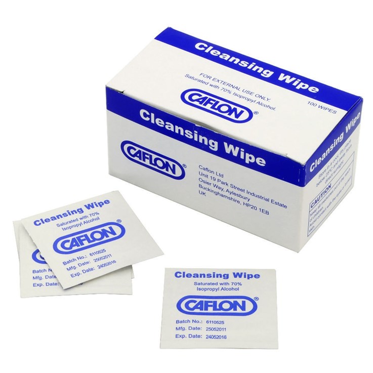 Caflon Antiseptic Wipes Box of 100