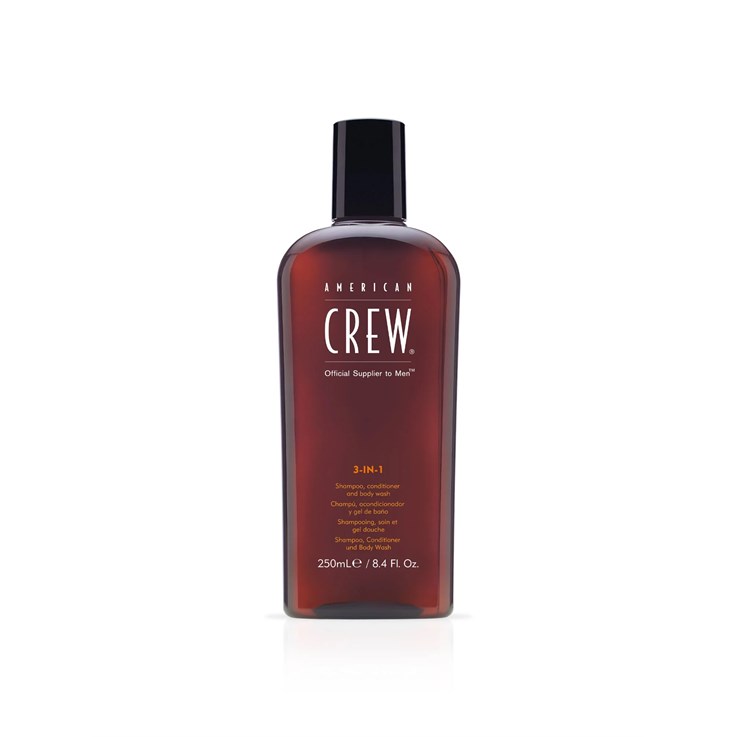 American Crew 3 in 1 Shampoo Conditioner Body Wash 250ml