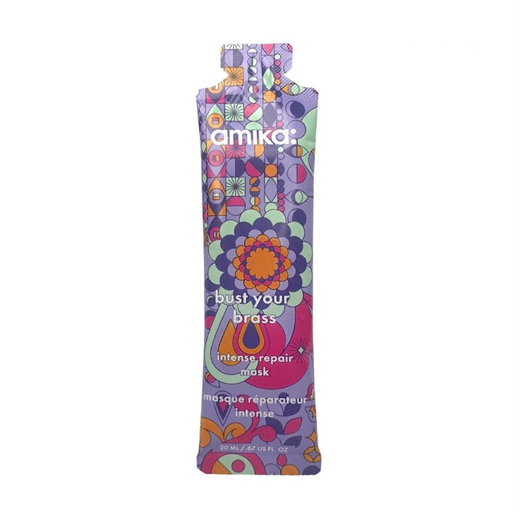 amika bust your brass hair mask sachet - 20ml