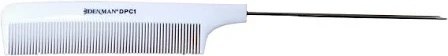 Denman Precision White Pintail Comb
