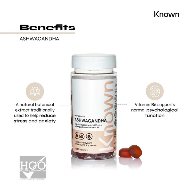 Known Nutrition Ashwagandha Vegan Gummies - 60 count