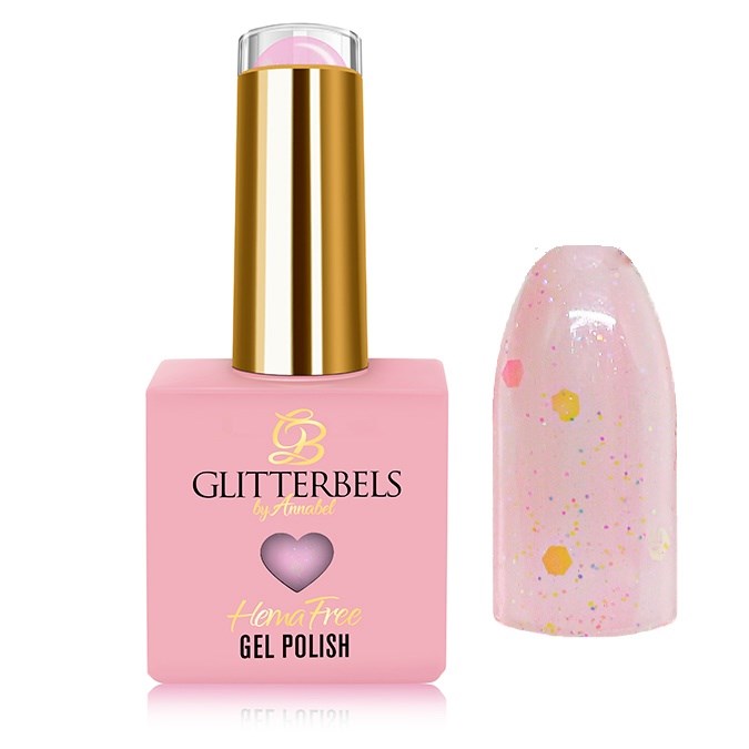 Glitterbels Hema Free Gel Polish  Fruity Jelly Glitz 8ml