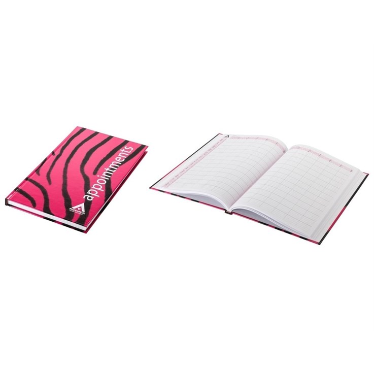 Appointment Books Pink & Black Zebra 6 Assistant