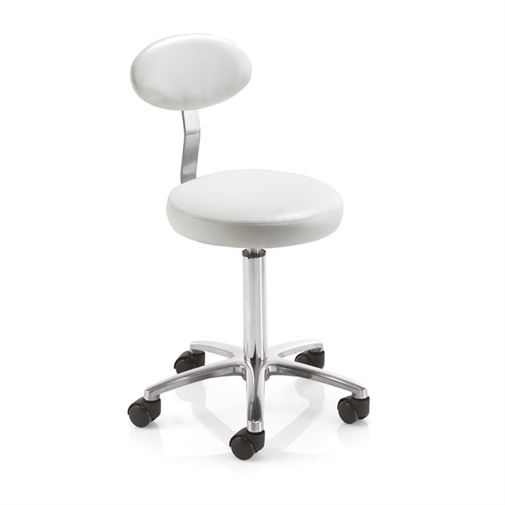 REM Cutting/Therapist Stool with Backrest