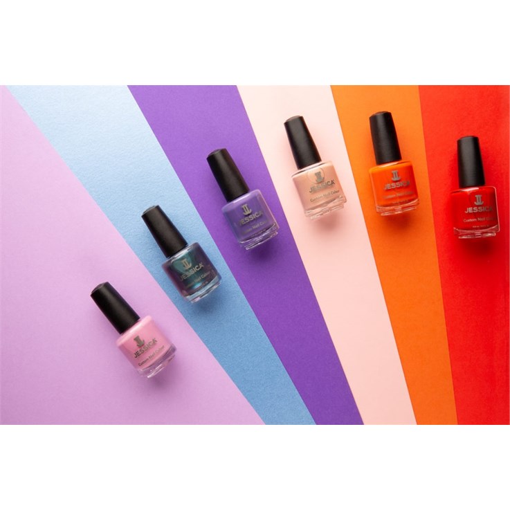 Jessica Custom Colour Nagellack – Vio-Light, Lebhaftes Lila, Vegan & 7-free, Mit UV-Schutz, 100 Ml