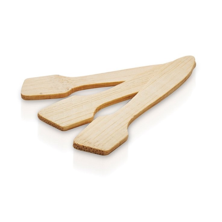 Hive Bamboo Spatulas 25 Pack Eco Friendly