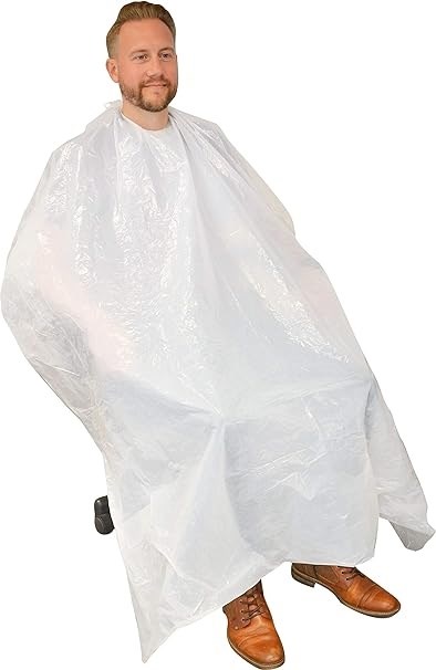 DMI Disposable Salon Capes White 50 pack