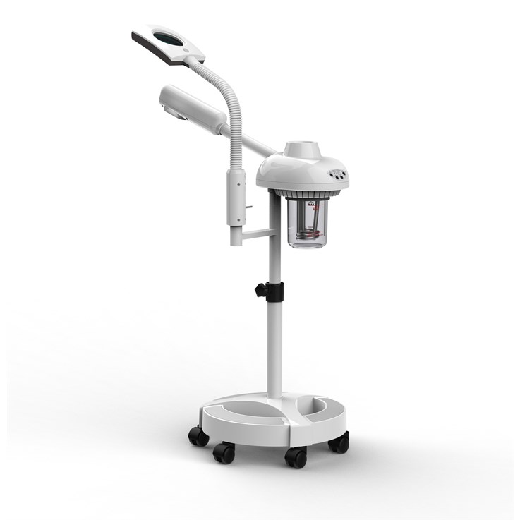 Skinmate 2 in 1 Professional Facial Steamer and Magnify Lamp - White
