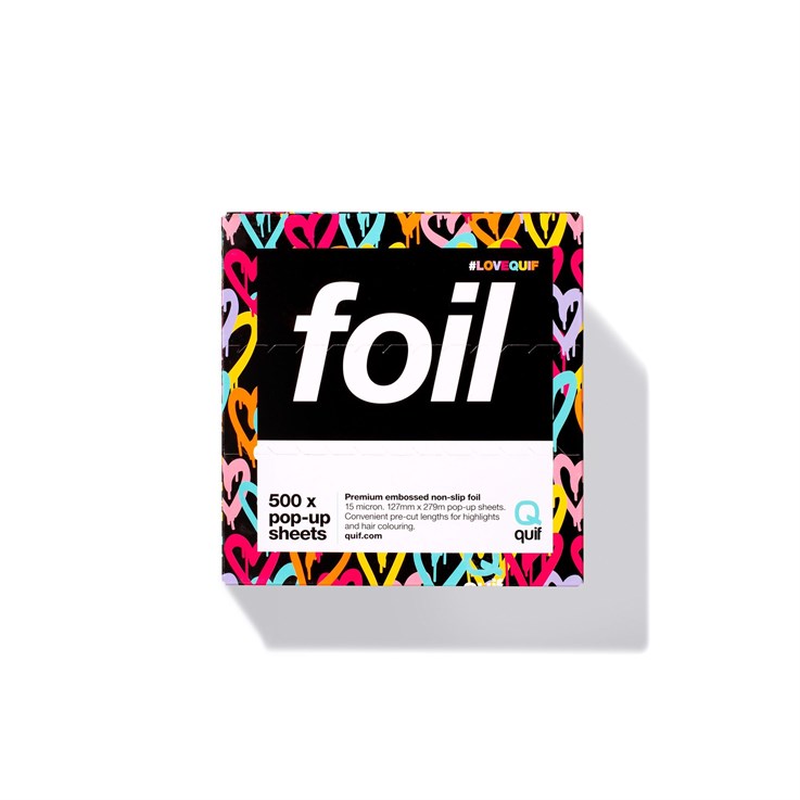 Quif Embossed Heart Print Foil Pop Up 127x280mm - 500 Sheets