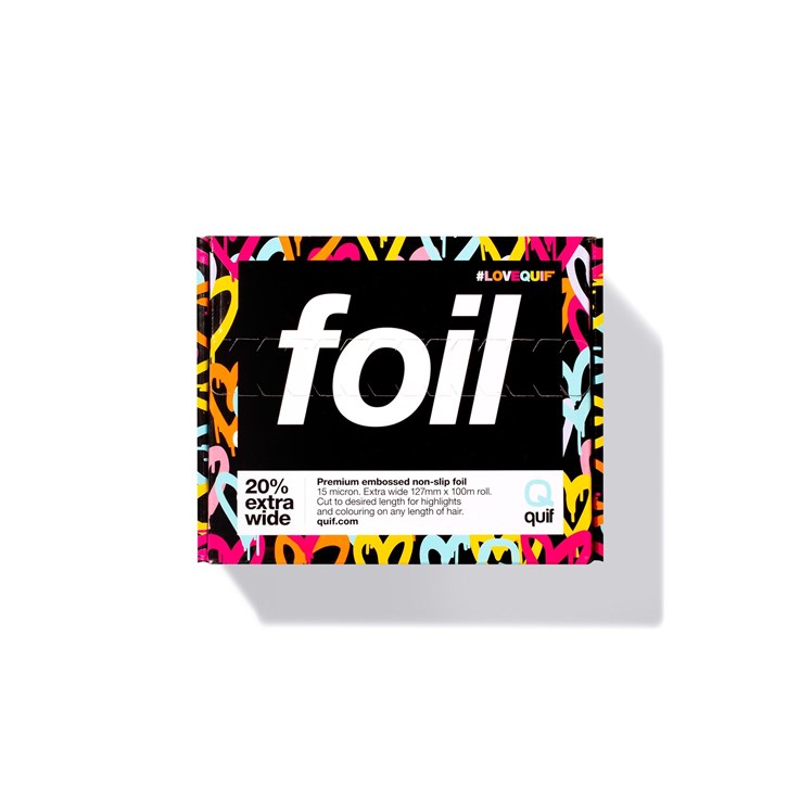 Quif Heart Print Embossed Premium Foil Roll - 127mm x 100m