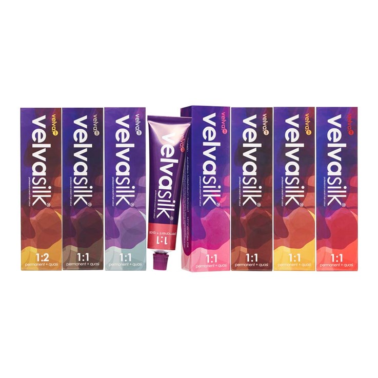 Velvasilk Permanent & Demi-Quasi Permanent Hair Colour - 60ml 