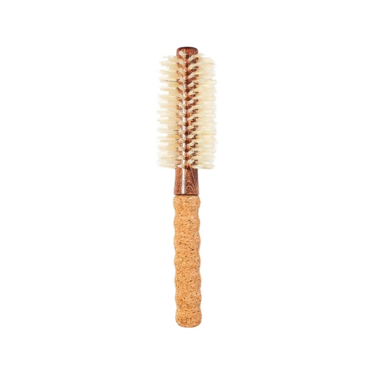 amika cork handle boar & nylon brsitle hair brush