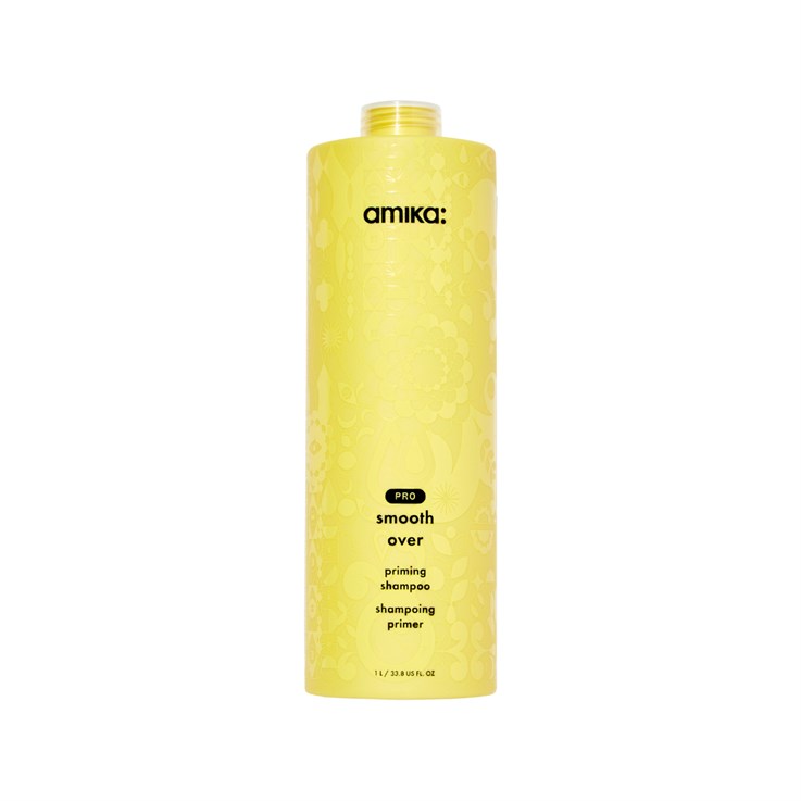 amika smooth over priming clarifying shampoo - 1L