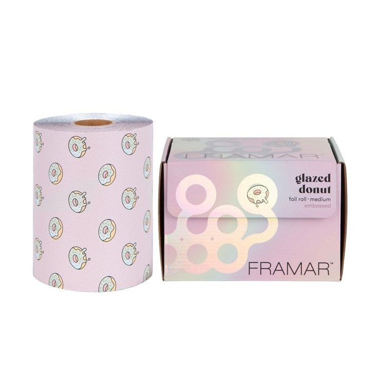 Framar Glazed Donut Print Embossed Hair Foil Roll - 320ft