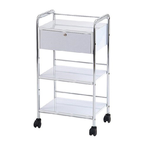 Scorpion Milan 3 Tier Beauty Trolley - White