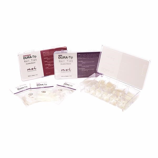 NSI Dura Natural Nail Tips Mixed Sizes 450 Pack