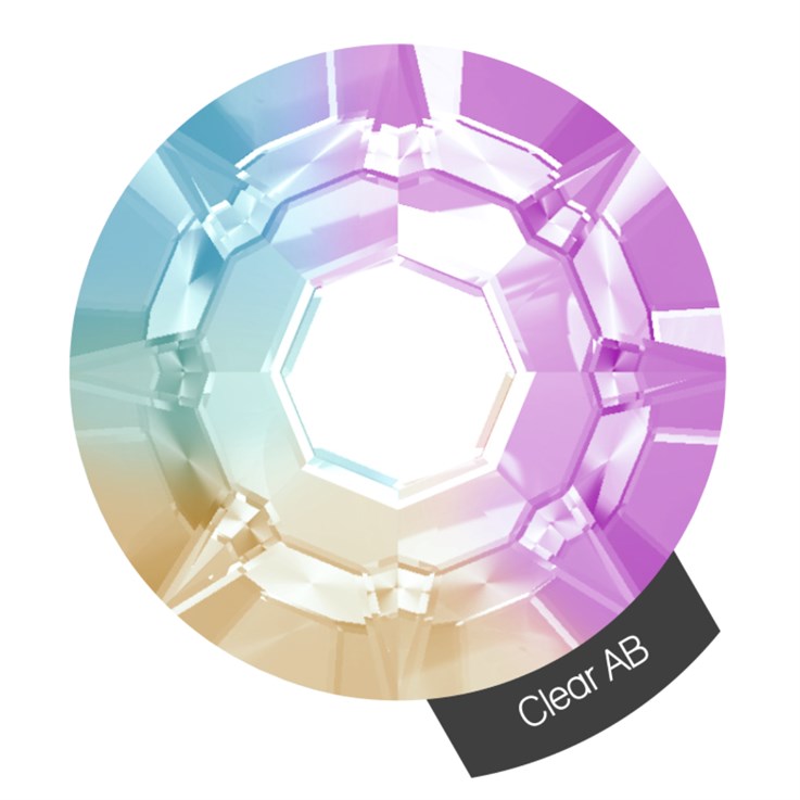 Halo Create Nail Art Size 3 Crystals - Clear AB