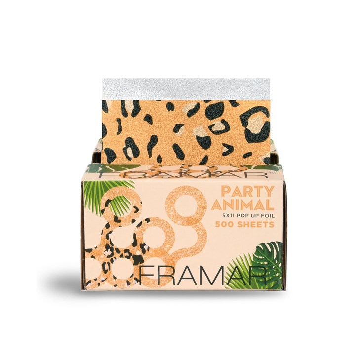 Framar Party Animal Print Pop Up Embossed Foil 5"x11" - 500 Sheets