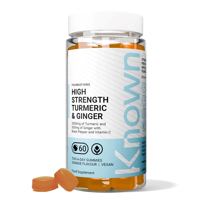 Known Nutrition High-Strength Turmeric & Ginger (Ve) Gummies 