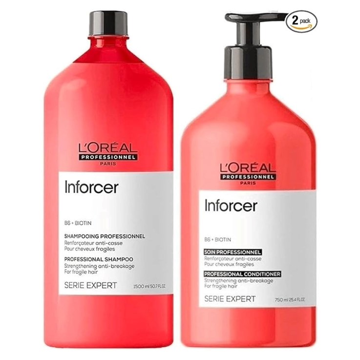 L'Oreal Serie Expert Inforcer Shampoo Conditioner Backwash Duo