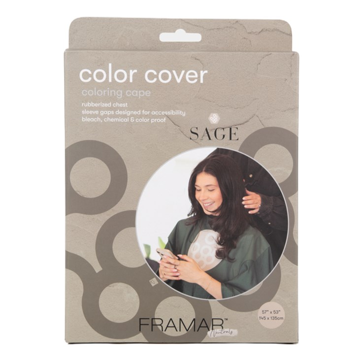 Framar Neutrals Sage Colour Cover Cape