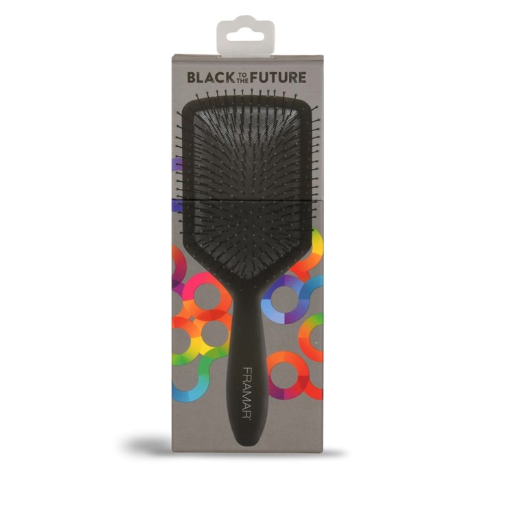 Framar Paddle Hair Brush - Black