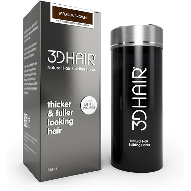3D Hair Loss Fibres for Thinning Hair Black - 35g