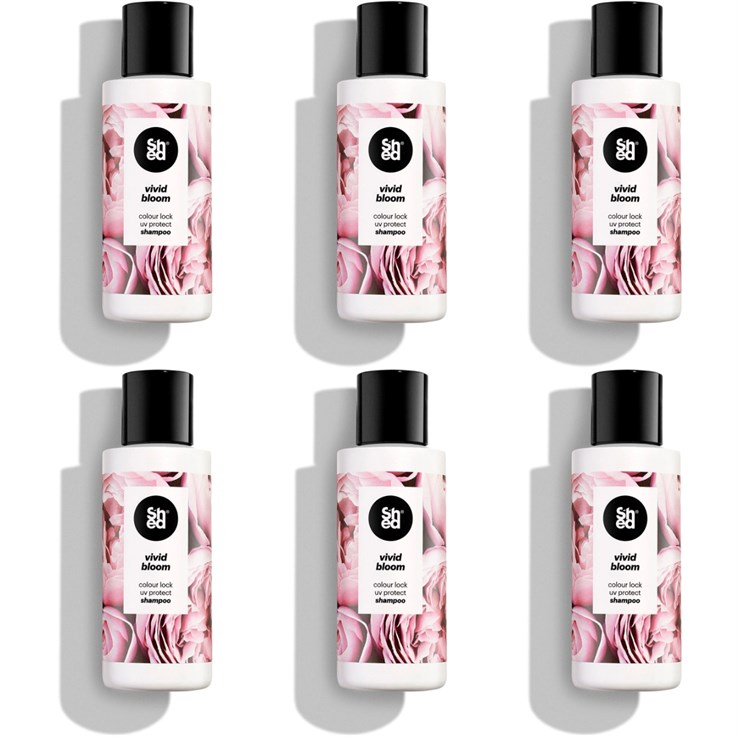 VIP SHED VIVID BLOOM SHAMPOO 100ML 5+1 - VIPSHEDVB100SPOO