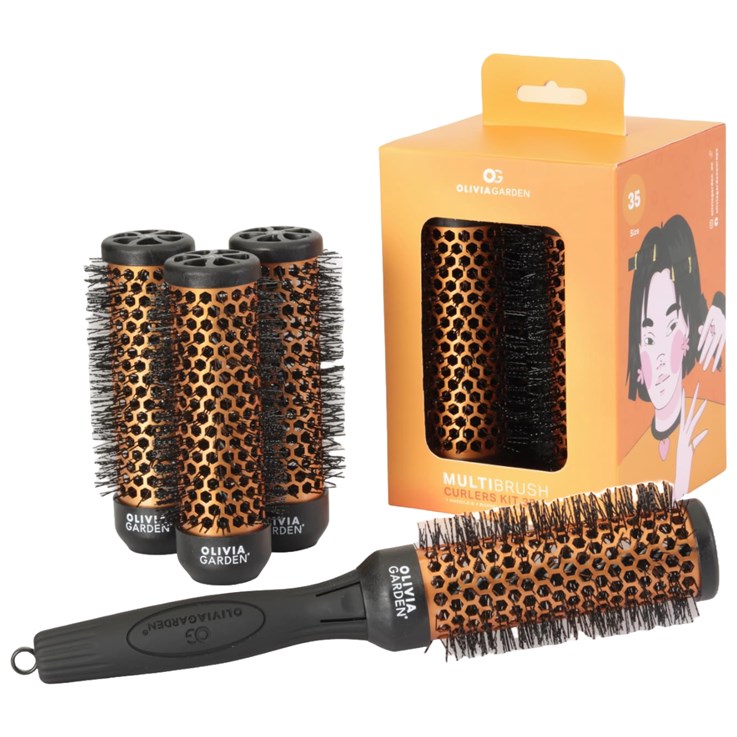 Olivia Garden Multibrush Curlers Kit 35mm