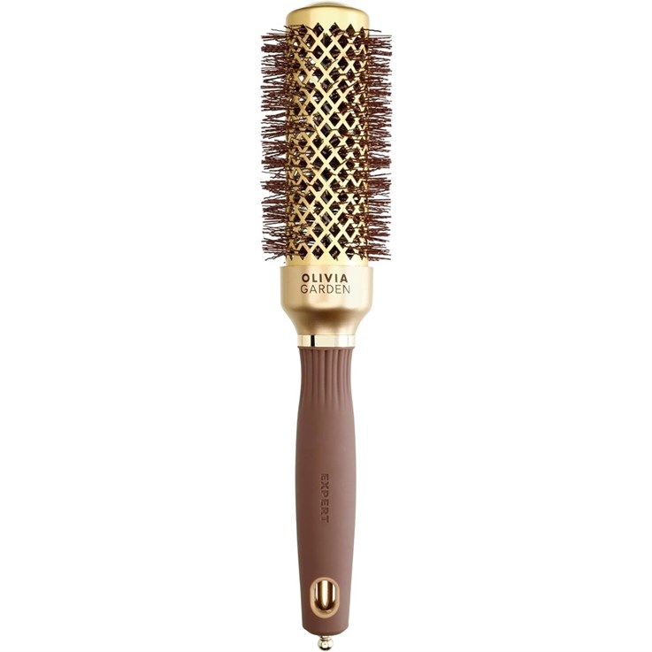 Olivia Garden Expert Blowout Shine Gold & Brown 35mm