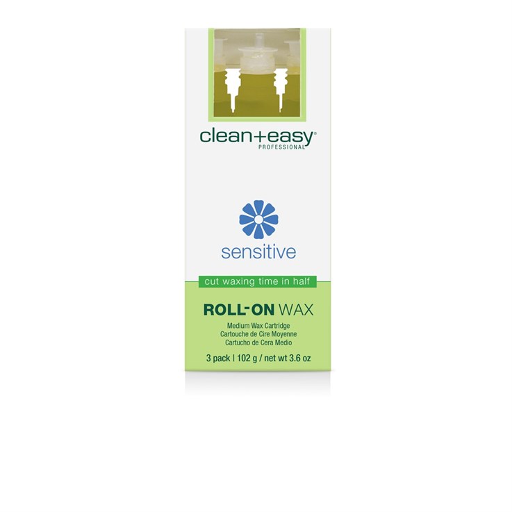 Clean+Easy Medium Sensitive Wax Refill - 3 Pack