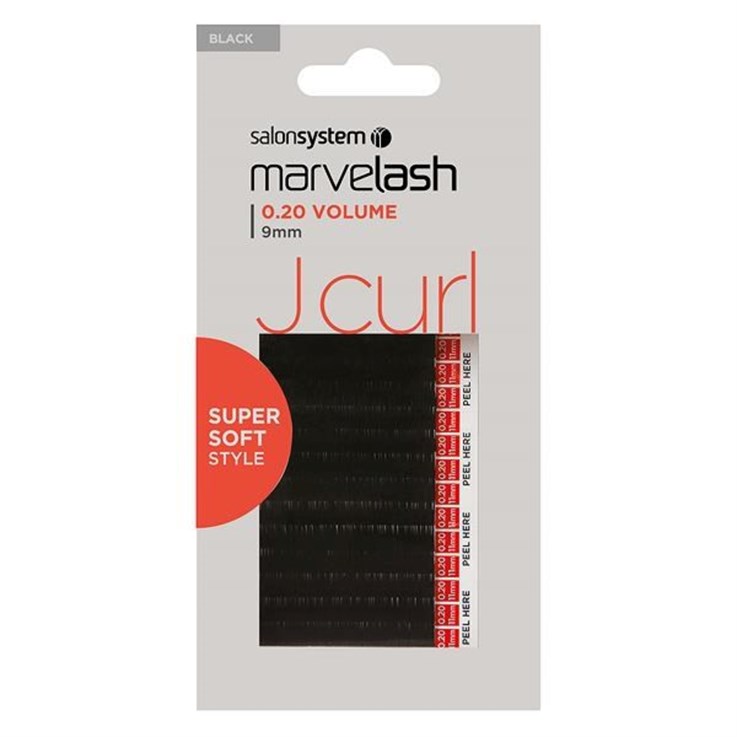Salon System Marvelash J Curl Lashes 9mm black