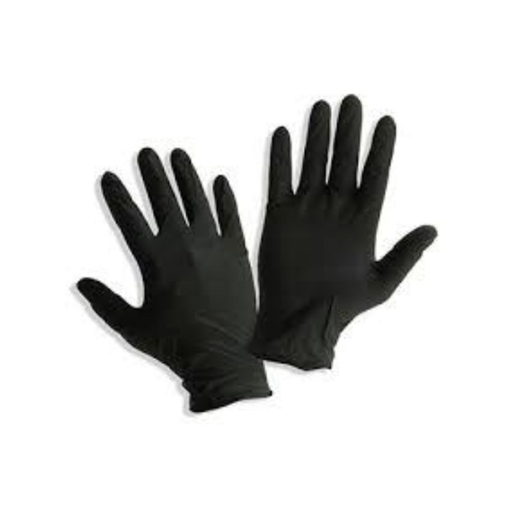 PRO Black Nitrile Gloves Large