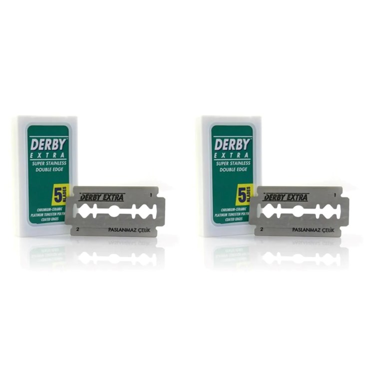 TRI Derby Double Edge Razor Blades (2x5) 10pk