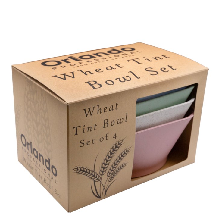 Crewe Orlando Wheat Tint Bowl Set Of 4