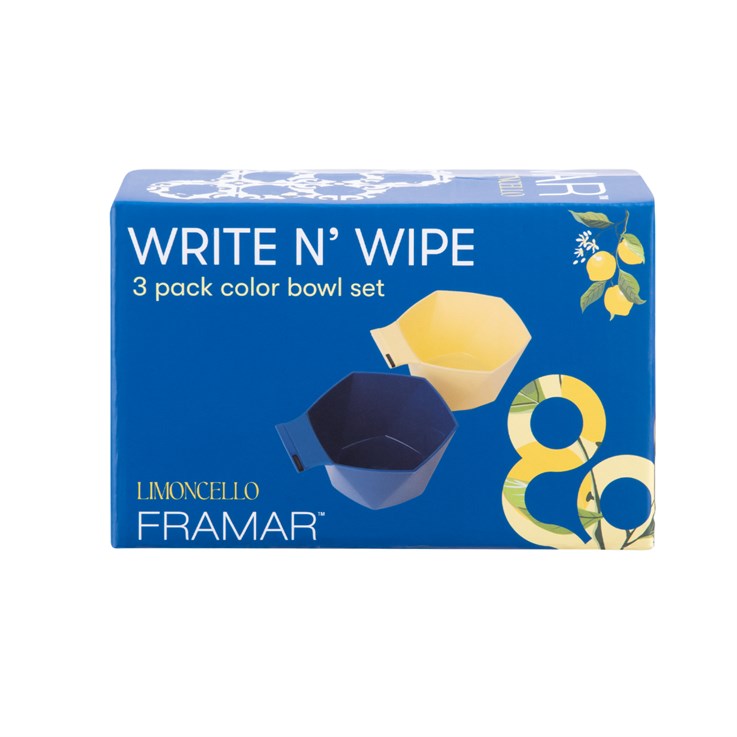 Limoncello Write N Wipe Tint Bowls x 3