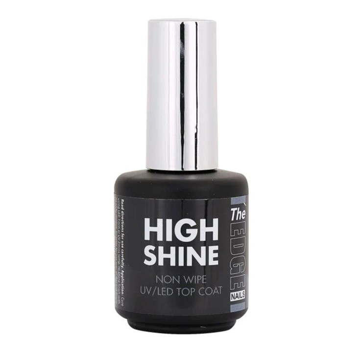 The Edge High Shine Non-Wipe Thick Top Coat 15ml