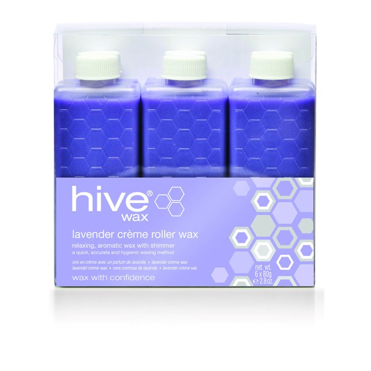 Hive Lavender Shimmer Creme Roller Wax 80g - Pack of 6