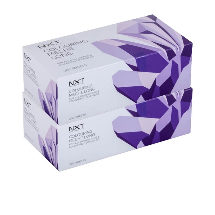 NXT Long Hair Colouring Meche Sheets x 200 - Twin Pack