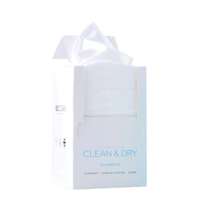ISOCLEAN Cotton Cleansing Towels - 60 Pack