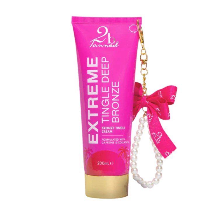 2b Tanned Charm & Glow Extreme Tingle Deep Bronze Cream 200ml