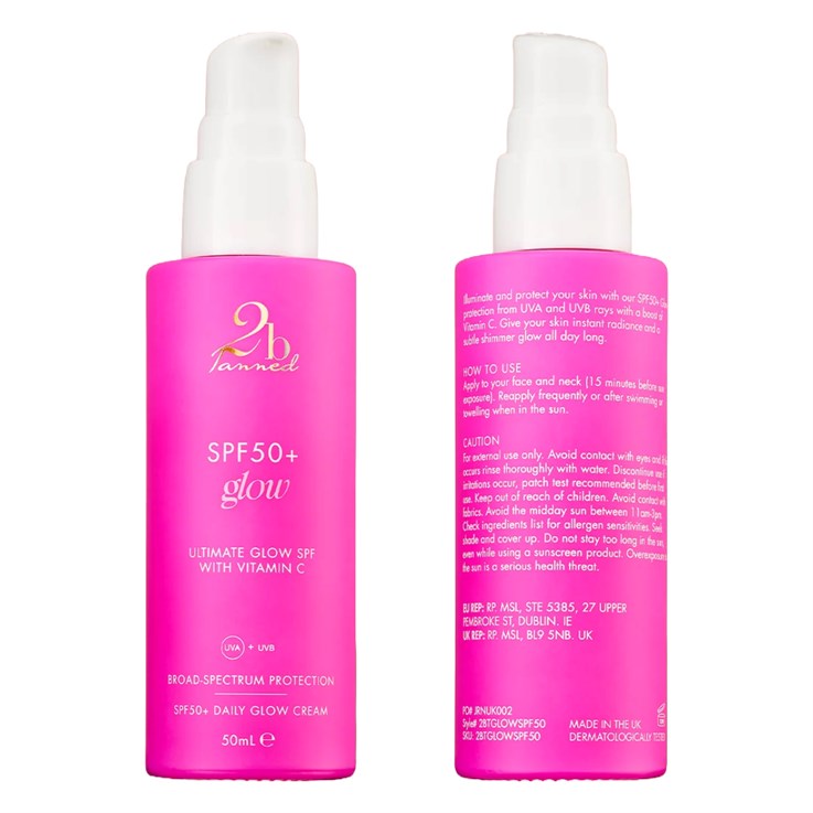 2b Tanned SPF50 Glow Face Cream 50ml
