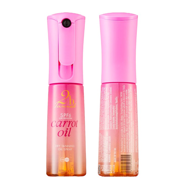 2b Tanned SPF6 Carrot Tanning Oil Flairosol 100ml