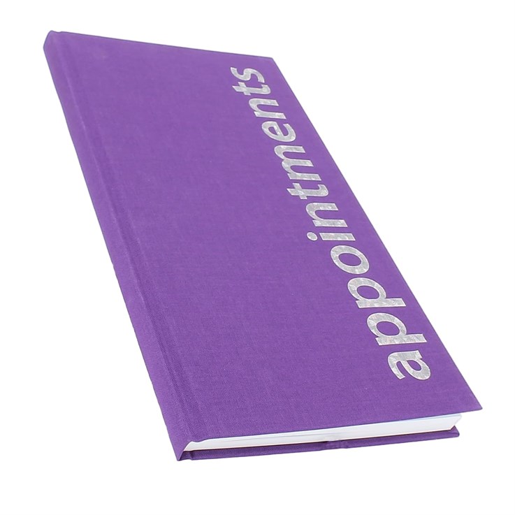 Agenda Appointment Book Purple 3 Column