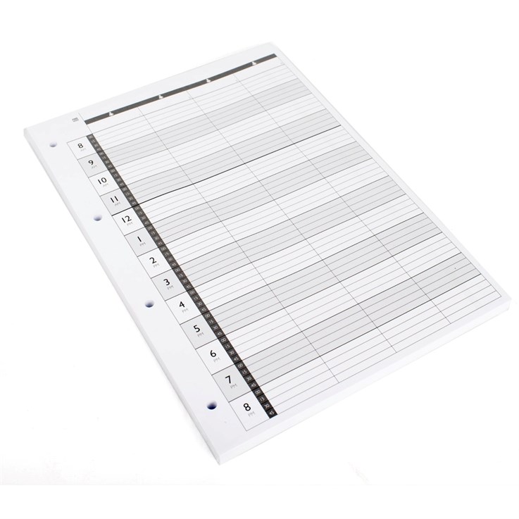 Agenda Loose Leaf Appointment Pages, 4 Assistants